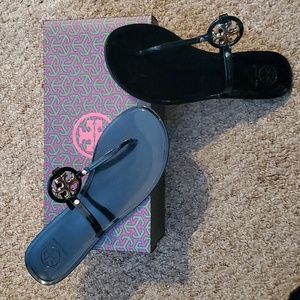 Tory Burch black jelly sandels